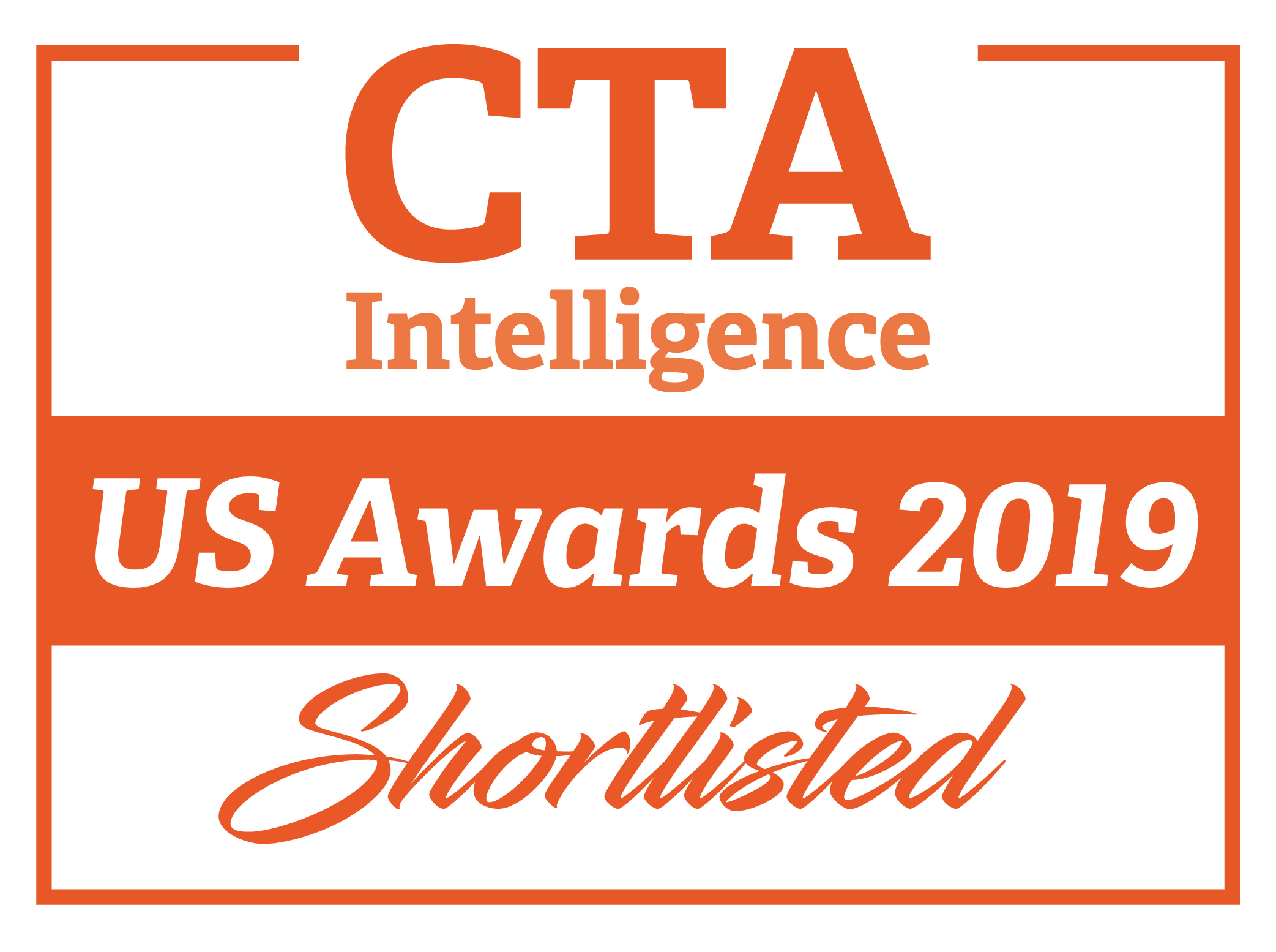 CTA Intelligence US Awards 2019 shortlisted and winner