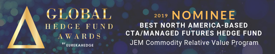 Eurekahedge Global Hedge Fund Awards 2019 finalist, Best North America-based CTA or Managed Futures Hedge Fund
